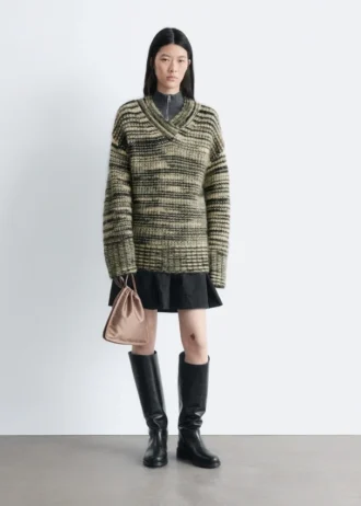 Mohair-Blend V-neck Jumper