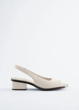 Nappa Leather Slingback Sandals