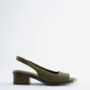 Nappa Leather Slingback Sandals