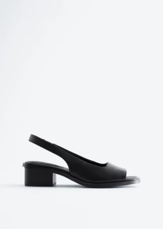 Nappa Leather Slingback Sandals