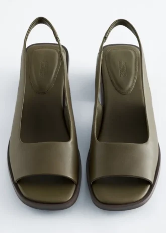 Nappa Leather Slingback Sandals
