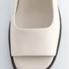 Nappa Leather Slingback Sandals