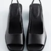 Nappa Leather Slingback Sandals