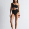 One-Shoulder Cut-Out Swimsuit