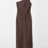One-Shoulder Midi Dress