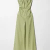 Open-Back Wide-Leg Jumpsuit