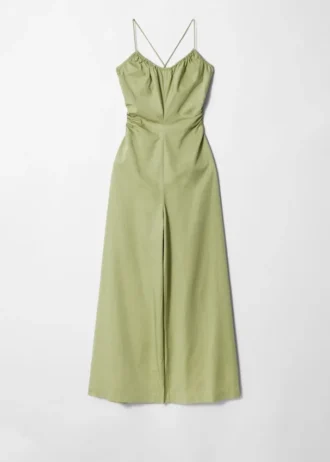 Open-Back Wide-Leg Jumpsuit