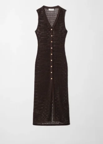 Open-Knit Maxi Dress