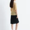 Open-Knit Polo Top
