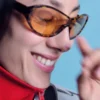 Oval Acetate Sunglasses