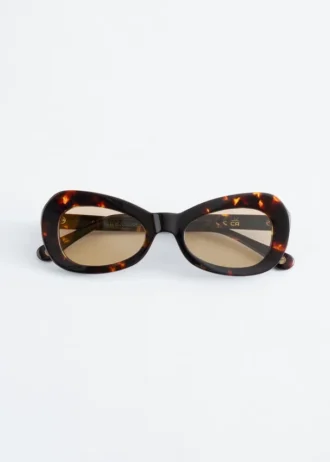 Oval Cat-Eye Sunglasses