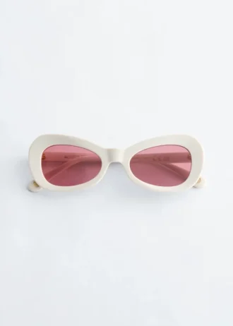 Oval Cat-Eye Sunglasses