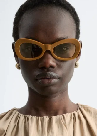 Oval Cat-Eye Sunglasses