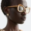 Oval Cat-Eye Sunglasses