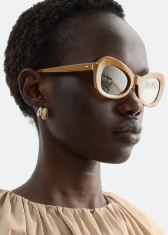 Oval Cat-Eye Sunglasses
