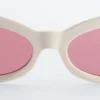 Oval Cat-Eye Sunglasses
