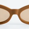 Oval Cat-Eye Sunglasses
