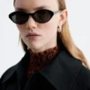 Oval-Frame Sunglasses