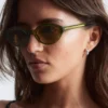 Oval-Frame Sunglasses