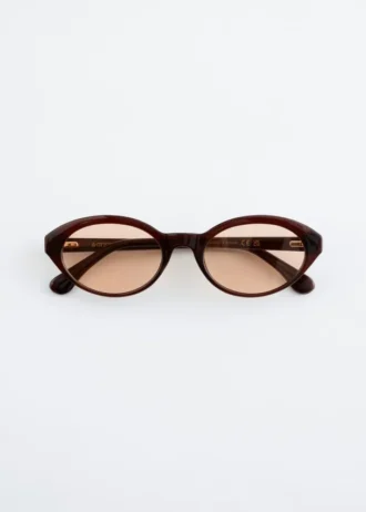 Oval-Frame Sunglasses