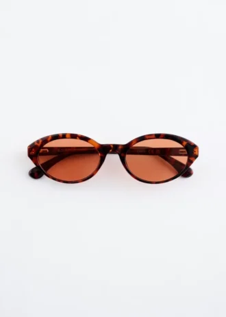 Oval-Frame Sunglasses