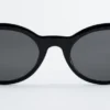 Oval-Frame Sunglasses