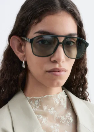 Oversized Aviator Sunglasses