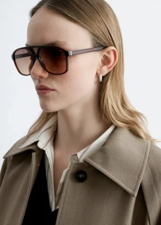 Oversized Aviator Sunglasses
