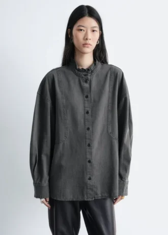 Oversized Denim Blouse