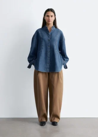Oversized Denim Blouse