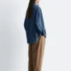 Oversized Denim Blouse