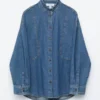 Oversized Denim Blouse