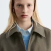 Oversized Drawstring Utility Jacket