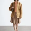 Oversized Drawstring Utility Jacket