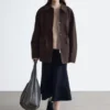 Oversized Drawstring Utility Jacket
