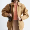 Oversized Drawstring Utility Jacket