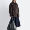 Oversized Drawstring Utility Jacket