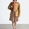 Oversized Drawstring Utility Jacket