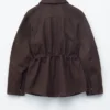 Oversized Drawstring Utility Jacket