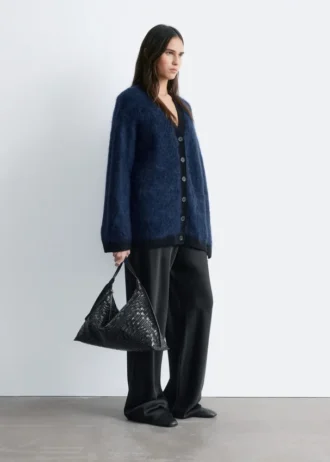 Oversized Mohair-Blend Cardigan