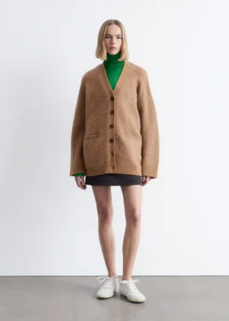 Oversized Mohair-Blend Cardigan