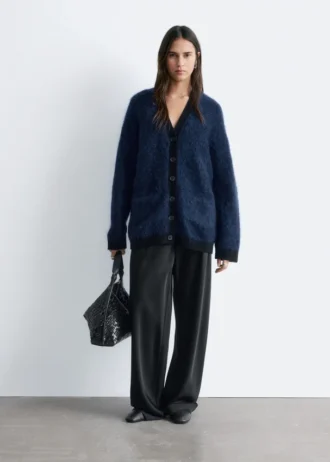 Oversized Mohair-Blend Cardigan