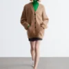 Oversized Mohair-Blend Cardigan