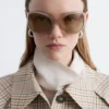 Oversized Oval Frame Sunglasses