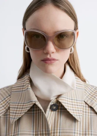 Oversized Oval Frame Sunglasses