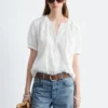 Oversized Puff-Sleeve Blouse