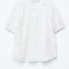Oversized Puff-Sleeve Blouse