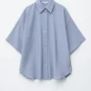 Oversized Quarter-Sleeve Shirt