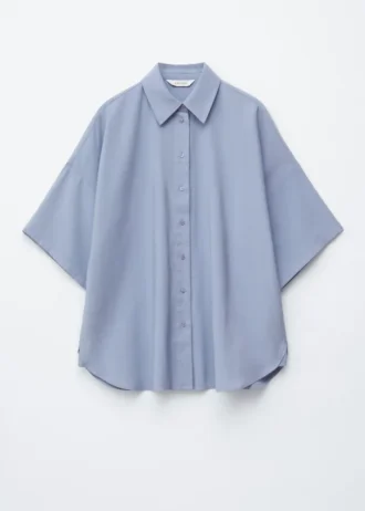 Oversized Quarter-Sleeve Shirt