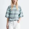 Oversized Striped Cotton T-Shirt